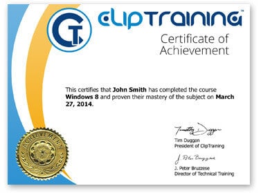 Certificate example