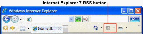 using RSS in internet explorer