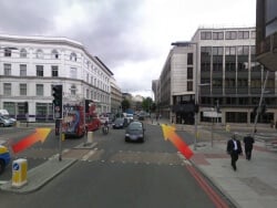 corner of southwark bridge road and southwark street