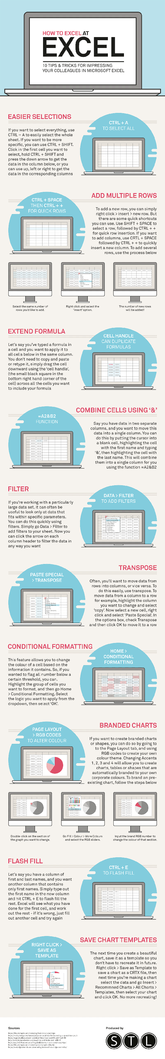 Excel at Excel infographic