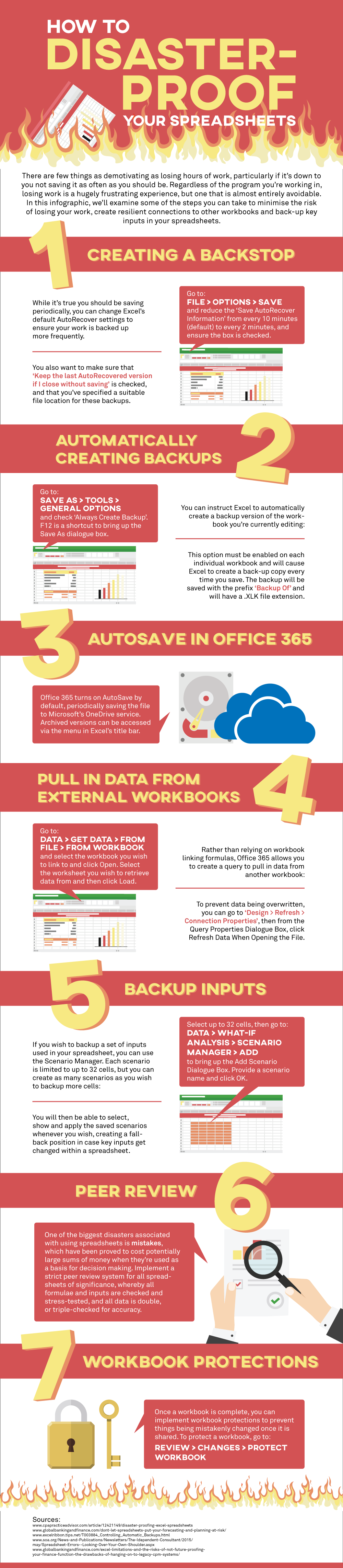 How to disaster proof your spreadsheets