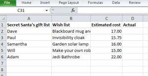 Excel training London example for Autosum