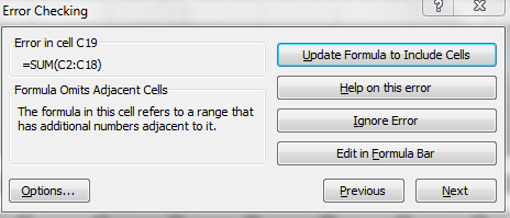Use the Error checker tool in Excel – STL – Blog