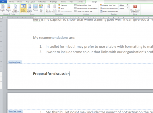 view of odd page footer word 2010