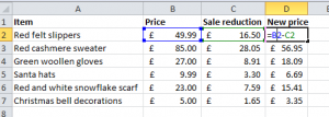 new-price-column-excel-courses-training