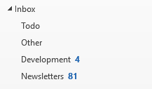 Be more efficient with email folders