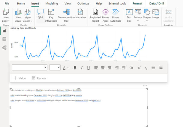 Power BI Dynamic Text